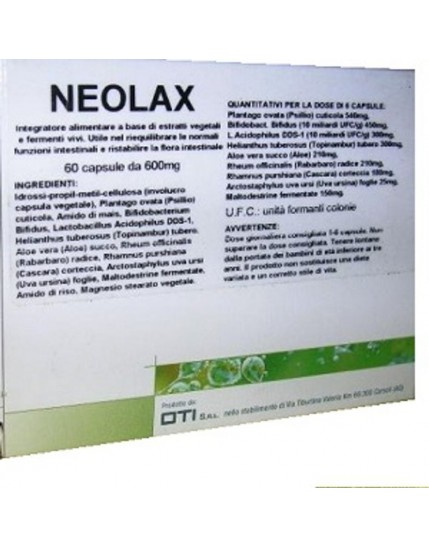 Oti Neolax 60 capsule da 600 mg