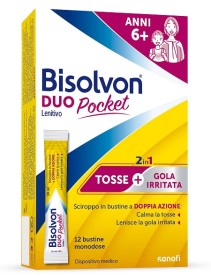 Bisolvon Duo Pocket Tosse e Gola Irritata 12 Bustine Monodse