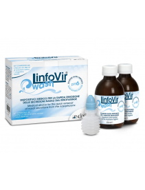 Linfovir Wash Soluzione Salina Ipertonica Tamponata 8 Flaconi Da 60 Ml + 1 Erogatore Nasale