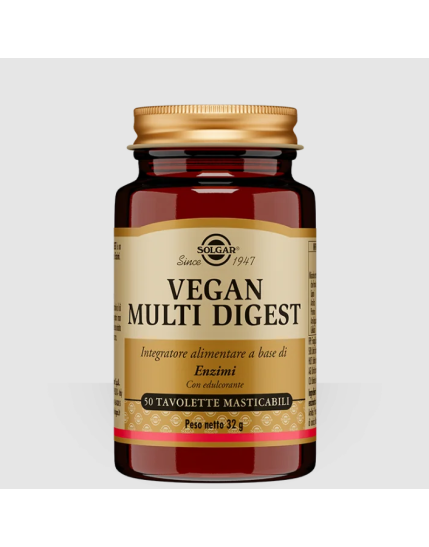 Solgar Vegan Multi Digest 50 Tavolette Masticabili