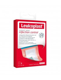 Leukplast Sorbact Infection Control 5x7,2cm 3 Pezzi