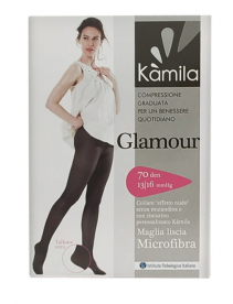 Kamila Glamour 70 Collant Maglia Rete 3 Nero