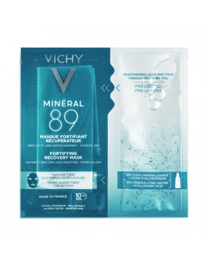 Vichy Linea Mineral 89 Tissue Maschera Rigenerante Protettiva Idratante 29 g