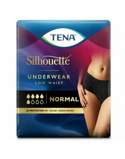 Tena Silhouette Nero Misura L Vita Alta 8 Pezzi