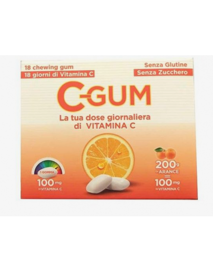 C-Gum - Vitamina C Agrumi Confezione 18 Gomme