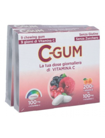 C-Gum Vitamina C Frutti Rossi Confezione 18 Gomme