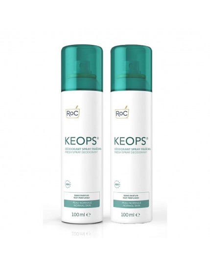 Roc Keops Deodorante Spray Fresco 2x100ml