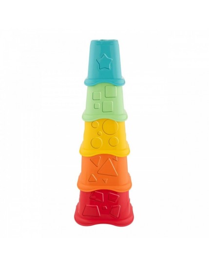 Chicco Gioco 2 In 1 Stacking  Cups  Tazze Impilabili  Eco+ 6-36 Mesi