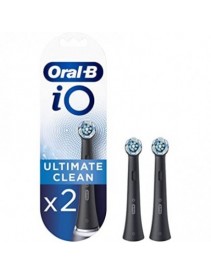 Oral-B Testine di Ricambio IO Ultimate Clean Nere 2 Pezzi