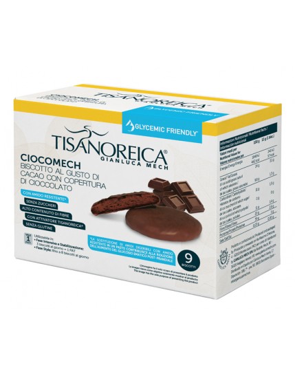 Tisanoreica Ciocomech Glycemic Friendly Biscotto Cacao 9x13g