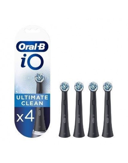 Oral B Testine di Ricambio iO Ultimate Clean 4 Testine Only Fits Colore Nero