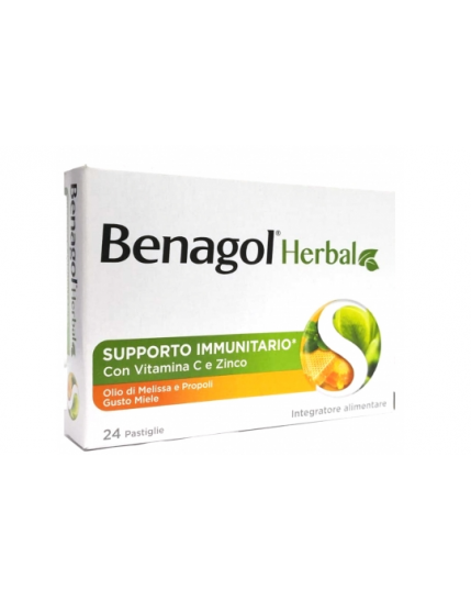 Benagol Herbal supporto immunitario 24 Compresse miele