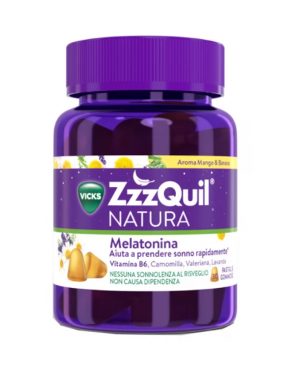 Vicks ZzzQuil Natura Mango e Banana 30 Pastiglie Gommose