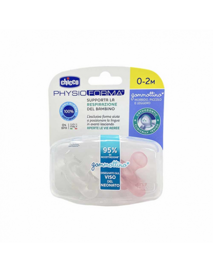 Chicco Gommottino Girl Silicone 0-2mesi 2 Pezzi