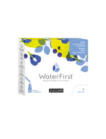 WaterFirst Insaporitore Bevande Gusto Mirtillo, Mela, Fiori di Clitoria Formato 12 Stick