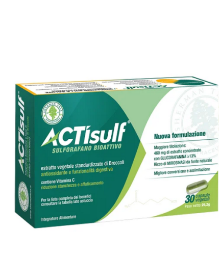 Actisulf sulforafano 30 capsule vegetali 