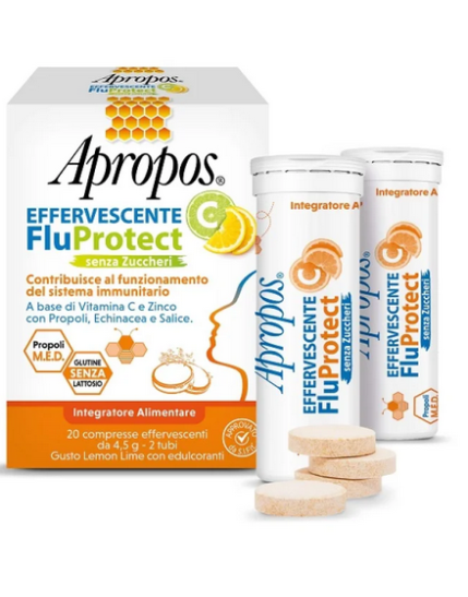 Apropos Effervescente C Fluprot 20 Compresse Senza Zuccheri