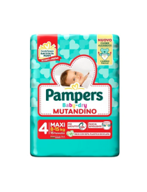 Pampers Baby Dry Mutandina Maxi Taglia 4 (8-15 kg) 16 Pezzi