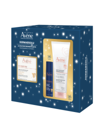 Avene cofanetto natale dermabsolu crema giorno ridensificante 50ml + crema notte 10ml + gel micellare 100ml
