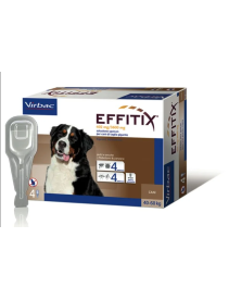 Effitix Spot On Cani Taglia Grande 40-60 Kg 4 Pipette 6,60ml