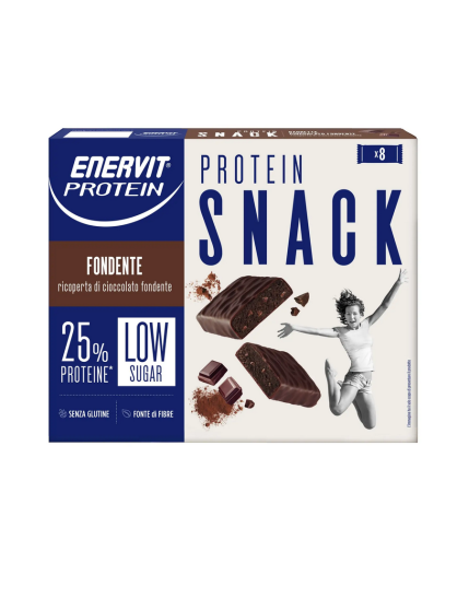 Enervit Protein Snack Fondente Low Sugar 8 Barrette Da 27g