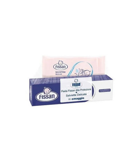 Fissan Pack Pasta Alta Protezione 100ml + Salviette 10 Pezzi