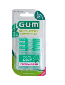 Gum Soft Pick Comfort Flez Mint Large Scovolino 40 pezzi