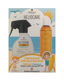 Heliocare 360 Pediatrics Atopic Lotion SPF50+ 250 ml + Avalon Detergente Fluido Pelli Sensibili 250 ml Omaggio