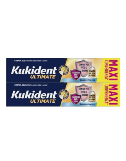 Kukident Ultimate Fresco Barriera Anticibo Bipack 2 X 57g