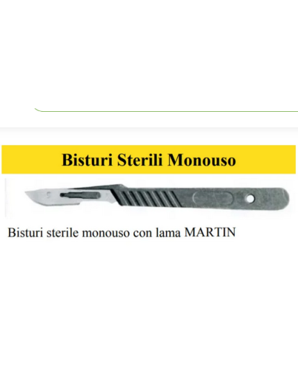 Paragon Martin Set Medico Bisturi Bianco 10 Pezzi