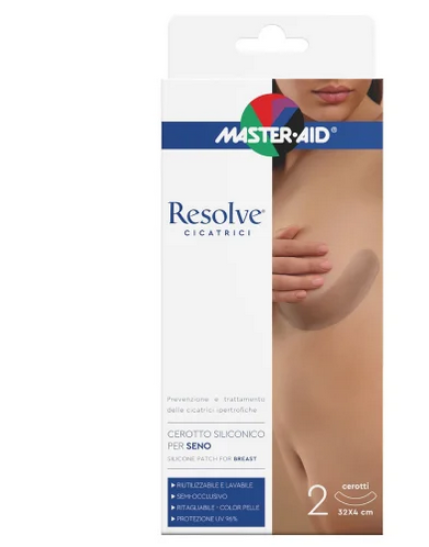 Master-Aid Resolve Cicatrici Cerotto Siliconico Per Seno 32 X 4cm 2 Pezzi