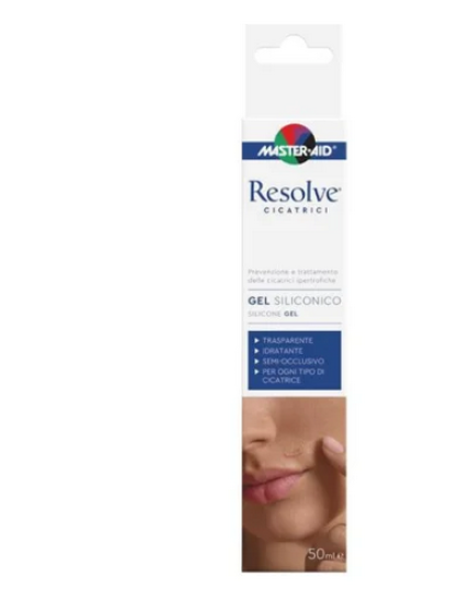 Master-Aid Resolve Cicatrici Gel Siliconico Cicatrici Ipertrofiche E Cheloidi Tubetto Da 50ml