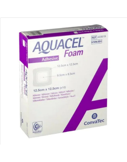 Aquacel Ag Foam Formato Adesivo 12.5x12.5cm 10 pezzi