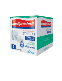 Medipresteril Rocchetto Stretch 5cmx5m 1 Rotolo