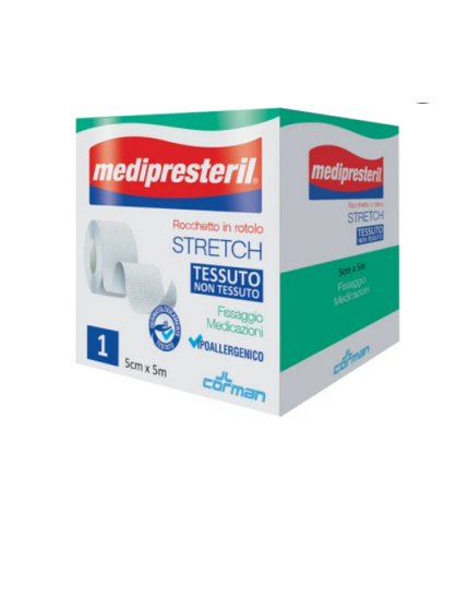 Medipresteril Rocchetto Stretch 5cmx5m 1 Rotolo