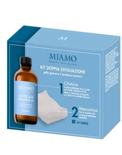 Miamo Acnever Salicylic Acid Exfoliator 2% Box 2023 + 20 garze Omaggio