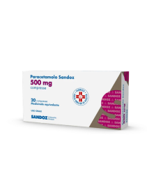 Paracetamolo 500 mg Sandoz 20 compresse