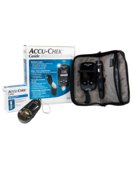 Accu Chek Guide Kit Confezione 1 Pezzo + Un Tester Carica Batteria