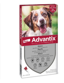 Advantix Spot-On per Cani 10-25kg 6 Pipette