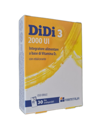 DiDi3 Vitamina D3 2000 UI 30 Film Orodispersibili