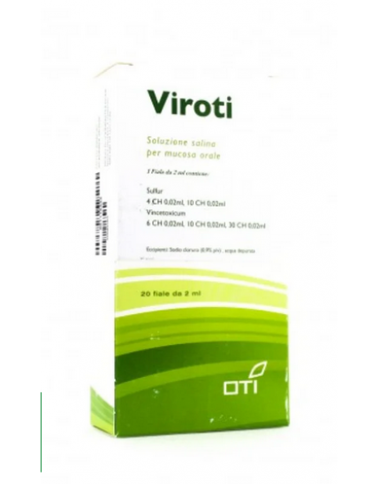 Oti Viroti Composto 20 Fiale Fisiologiche Da 2ml