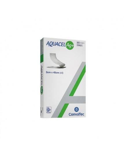 Aquacel Ag+ 5 nastri da medicazione 2cmx45cm