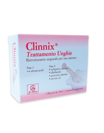 Clinnix Trattamento Unghie 2x15ml + 2 Applicatori