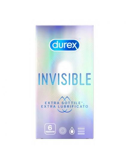 Durex Invisible Extra Lubrificato 6 pezzi