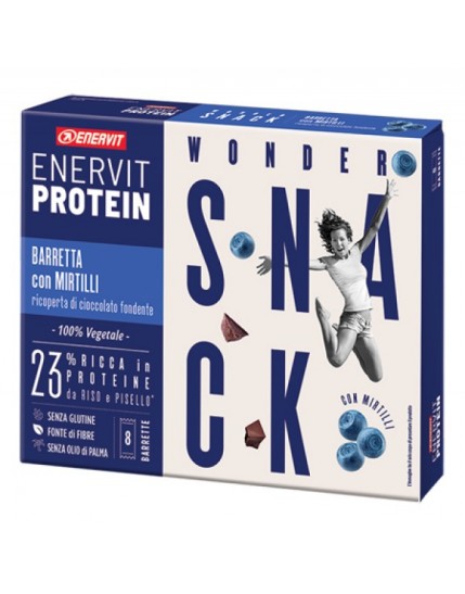 Enervit Protein Snack Mirtillo 8 Pezzi