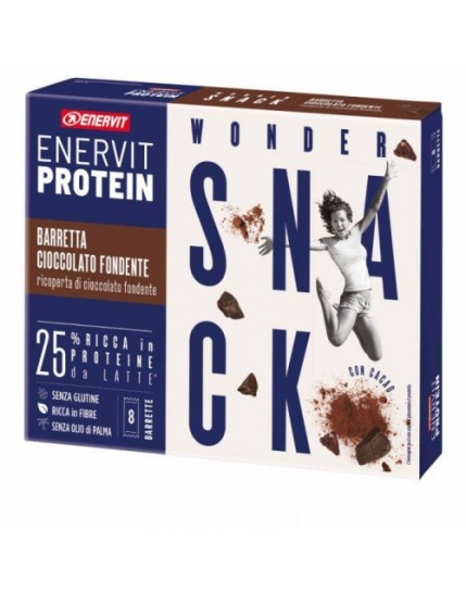 Enervit protein snack cioccolato fondente 8 barrette