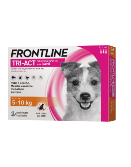 Frontline Tri-Act Spot On Cani 5-10kg 3 Pipette 