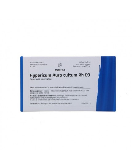 Weleda Hypericum auro cultum rh D3 8 fiale da 1 ml