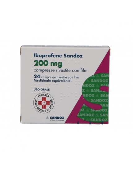 Ibuprofene Sandoz 24 Compresse Rivestite 200mg