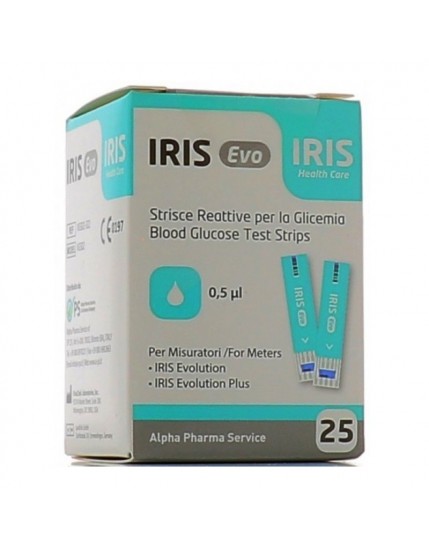 Iris Evo 25 Strisce reattive per Glicemia